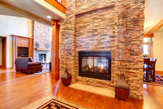 Paano mo mai-install ang brick veneer sa isang fireplace?