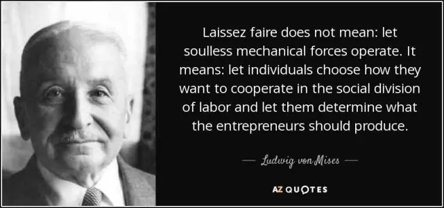 Ի՞նչ է նշանակում laissez faire-ը ԱՄՆ պատմության մեջ: