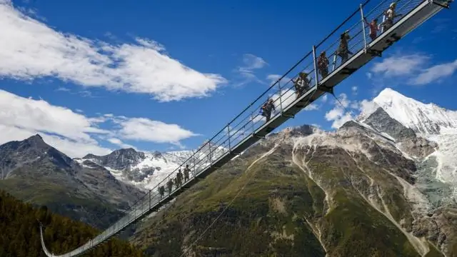 ¿Qué es un famoso puente colgante?