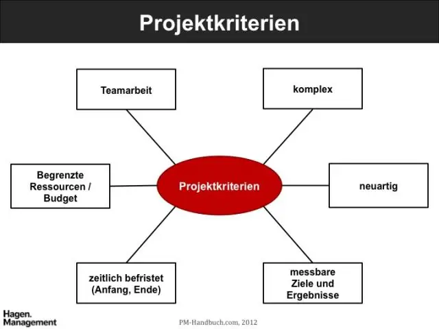 Vilka är de viktigaste egenskaperna hos ett projekt?