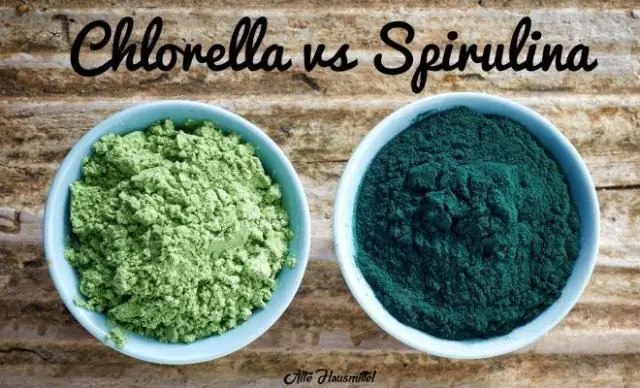 Da li je spirulina i hlorela ista stvar?