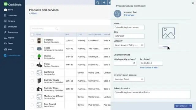 Kā jūs maināt inventāru programmā QuickBooks?