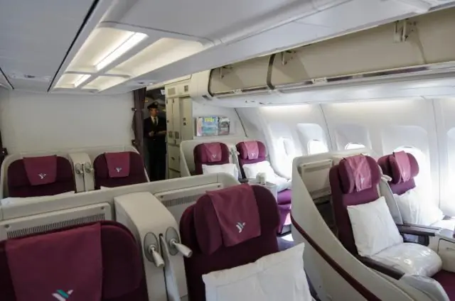 May business class ba ang Air Italy?