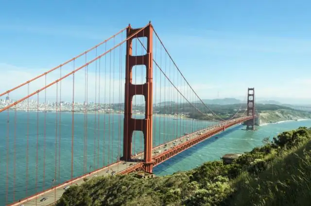 Ako nakreslíte jednoduchý most Golden Gate?